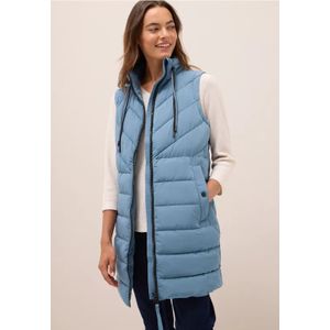 Cecil Dames Lang gewatteerd vest in Blauw, Gr: L