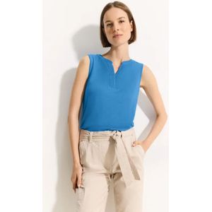 Cecil Dames Top met decoratief element in Blauw, Gr: XXL