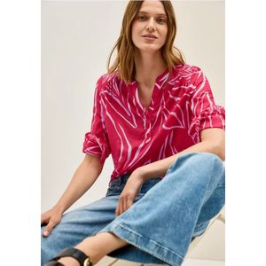 Cecil Dames Blouse met printmix in Rood, Gr: M