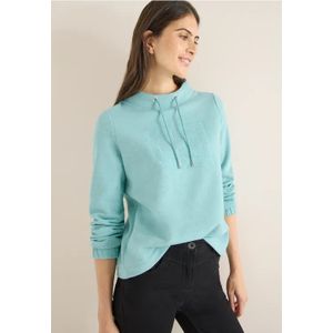 Cecil Dames Trechtervormig sweatshirt in Blauw, Gr: L