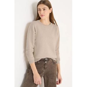 Cecil Dames Gebreid sweatshirt in Beige, Gr: L