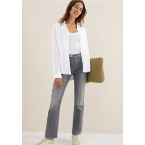 Cecil Dames Overhemdblouse in effen kleur in Wit, Gr: XS