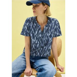 Cecil Dames Shirt in Blauw, Gr: L