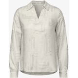 Cecil - Blouse - Beige - Dames - Met Folieprint