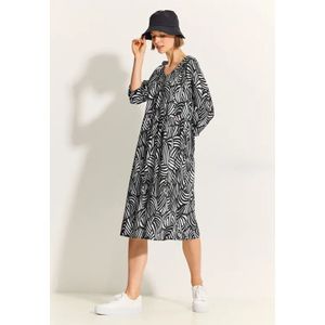 Cecil Dames Tuniekjurk met print in Zwart, Gr: XS