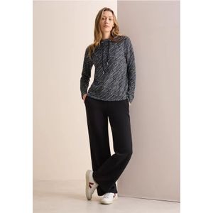 Cecil Dames Shirt met diagonale structuur in Blauw, Gr: XXL