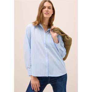 Cecil Dames Gestreept overhemd blouse in Blauw, Gr: L