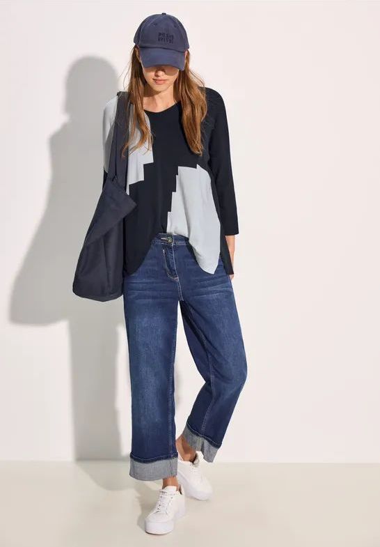 CECIL - Oversized Trui - Universeel Blauw