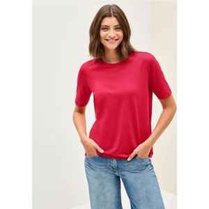 CECIL - Basic T-shirt - Effen - Katoen - Korte Mouwen