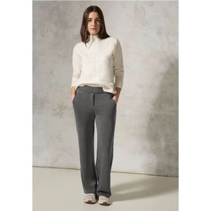 Cecil Dames Silk Touch broek in Grijs, Gr: XXL