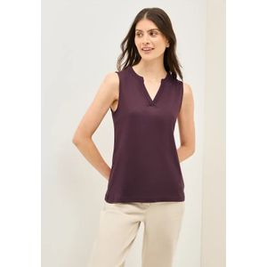 Cecil Dames Top met gespleten hals in Rood, Gr: L