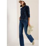 Cecil - Sweatshirt - Urban dark blue - Met Print All-over - Kangoeroezak