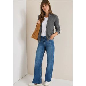 Cecil Dames Cosy vest met ritssluiting in Grijs, Gr: XL