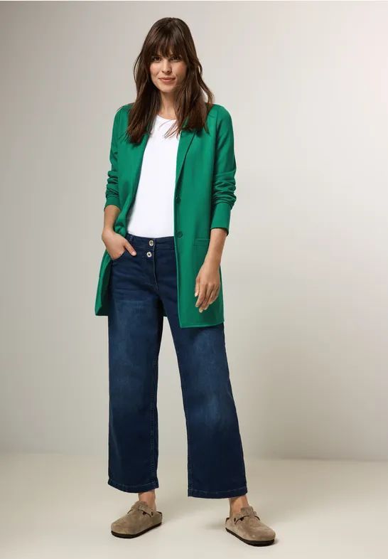 Cecil - Lange Blazer - Groen - Dames