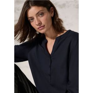 Cecil Dames Blouse in effen kleur in Blauw, Gr: M