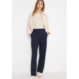 Cecil - Neele - Damespantalon - Blauw - High Waist - Loose Fit