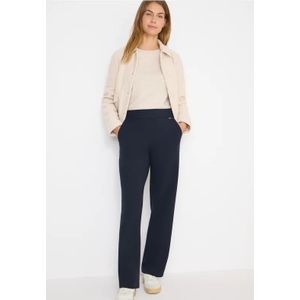 Cecil - Neele - Damespantalon - Blauw - High Waist - Loose Fit