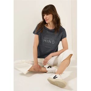 Cecil Dames Shirt met burn-out look in Grijs, Gr: M