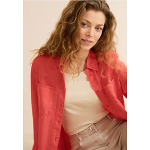 Cecil Dames Gewassen blouse in Oranje, Gr: XL