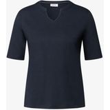 CECIL - Effen Tuniek - Katoen-Modaalmix - Casual Outfit