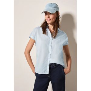 Cecil Dames Gestreept overhemd blouse in Blauw, Gr: L