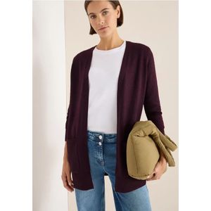 Cecil Dames Open Cosy vest in Rood, Gr: XS