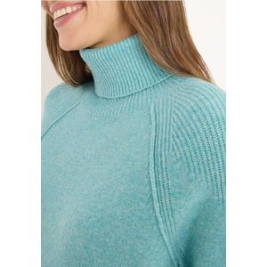 Cecil Dames Trui met structuurmix in Groen, Gr: 3XL