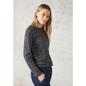 Cecil Dames Shirt met boothals in Grijs, Gr: XXL