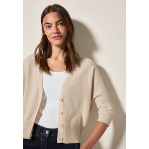 Cecil Dames Vest met structuur in Beige, Gr: XXL