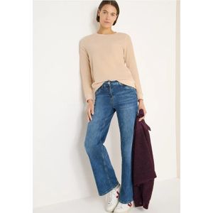 Cecil Dames Shirt met zachte structuurmix in Beige, Gr: L