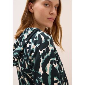 Cecil - Gedessineerd Shirt - Groen - Dames - Met Capuchon