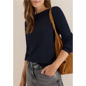 Cecil Dames Shirt met boothals in Blauw, Gr: 3XL