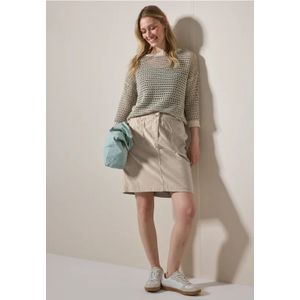 Cecil - Corduroy Rok - Beige - Katoenmix met Stretch