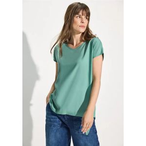 Cecil Dames T-shirt blouse in Groen, Gr: L