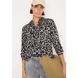 Cecil Dames Gedessineerde blouse in Blauw, Gr: L