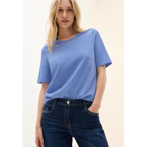 Cecil Dames Basic Shirt in Blauw, Gr: XL