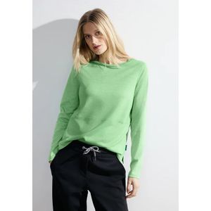 Cecil Dames Jacquard shirt in Groen, Gr: XXL