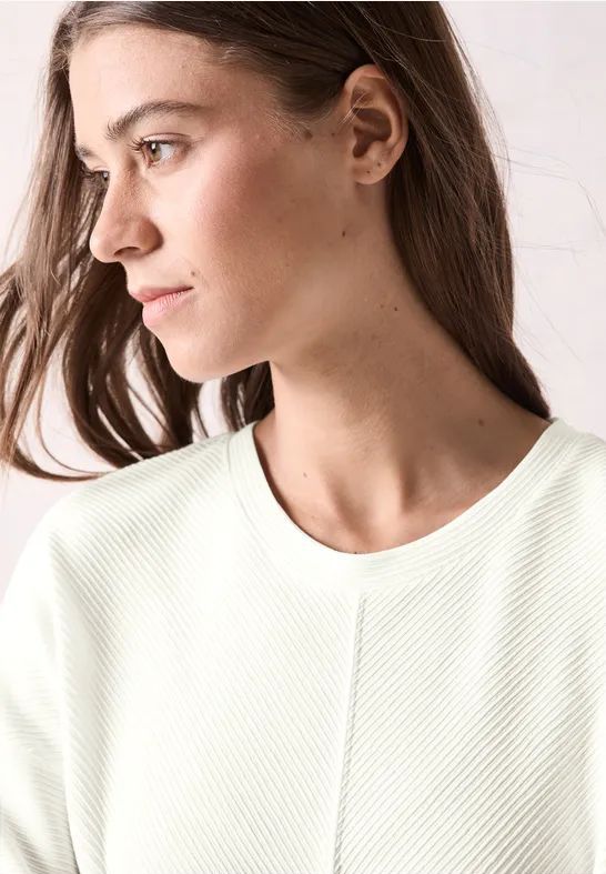 Cecil - Ottomaans Overhemd - Wit - Dames - Lange Mouwen