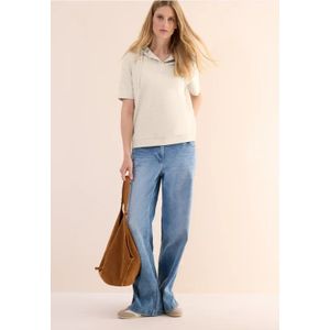 Cecil Dames Capuchon met korte mouwen in Beige, Gr: S