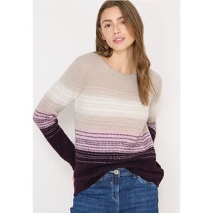 Cecil - Gebreide Trui - Eggplant Red - Met Veergarenkwaliteit