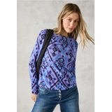 Cecil - B322268 - T-shirt - Lilac gemengd - Lange Mouwen