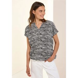 Cecil Dames Tuniek met patroon in Grijs, Gr: L