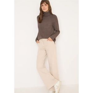 Cecil Dames Trui met structuurmix in Bruin, Gr: L