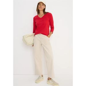 Cecil - Shirt - Fiery Red - 3/4 Mouwen - V-hals