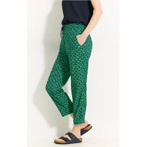 Cecil Dames 7/8-broek met print in Groen, Gr: XXL