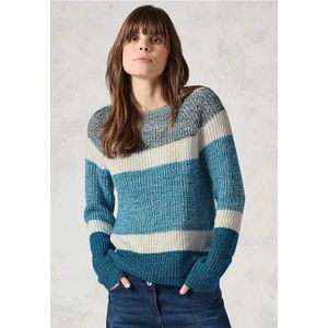 Cecil Dames Trui Mouliné in Blauw, Gr: XL