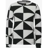 CECIL - Ottoman Shirt - Gedessineerd - Ronde Hals - Lange Mouwen