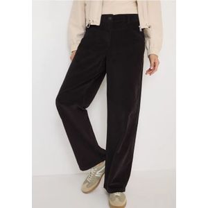 Cecil Dames Wide Legs corduroy broek in Grijs, Gr: 31