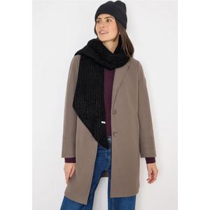 styleBREAKER Lussen sjaal met glittergaren en kleine pailletten, buissjaal, shawl, dames 01017078, Farbe:Donkerblauw gevlekt