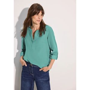 Cecil Dames Koordblouse in effen kleur in Groen, Gr: S